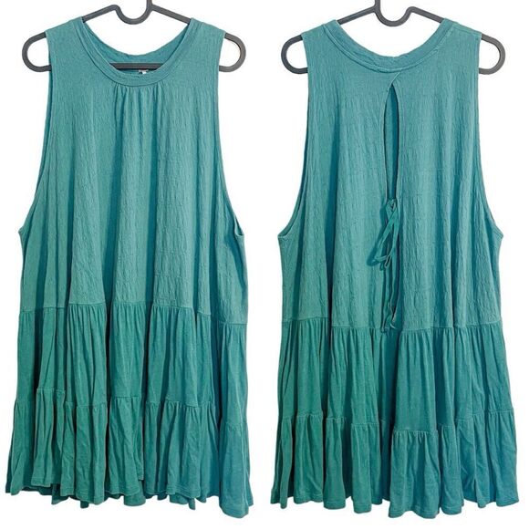 Free People Right On Time Tunic Tank Top in Green M - Picture 4 of 7